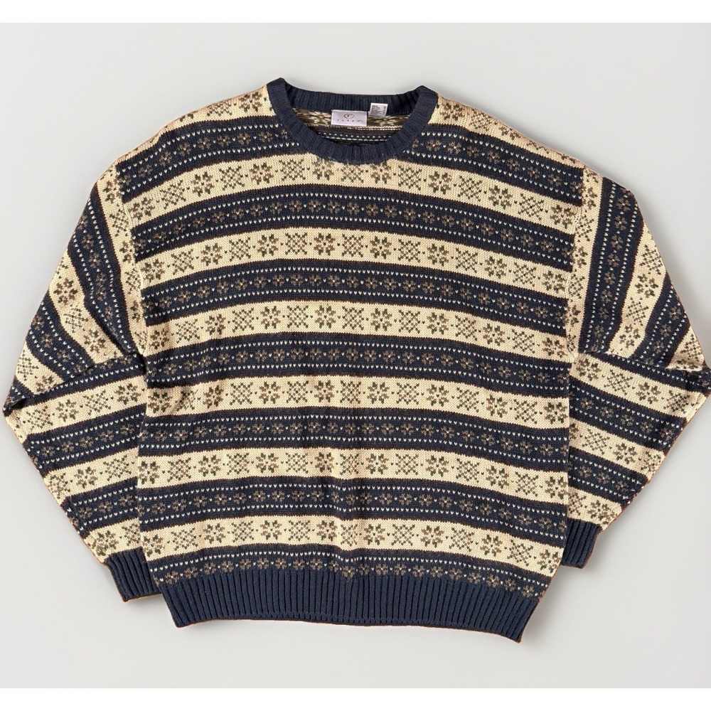 Vintage Farah Crewneck Knit Sweater Unisex Winter Pullover Size 2XL